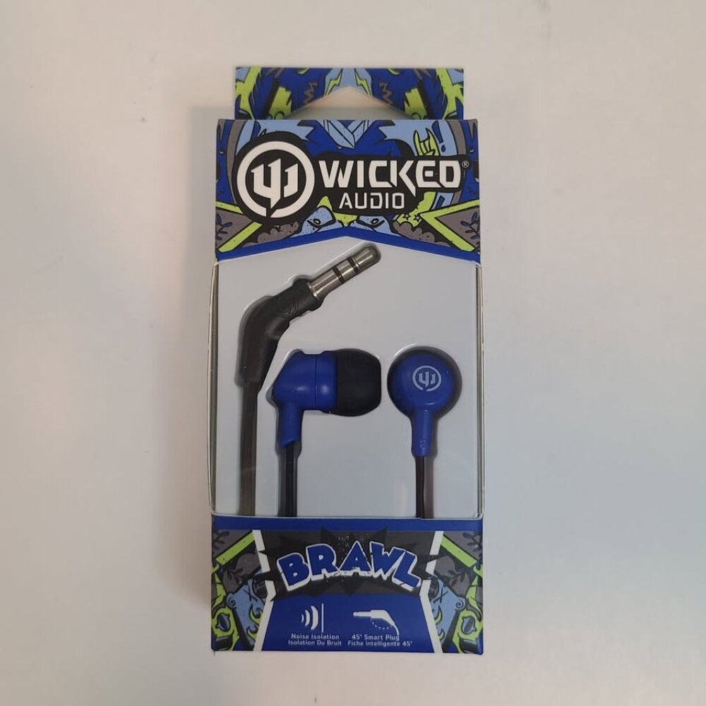 Wicked Audio Brawl Earbuds Deep Sea Blue
